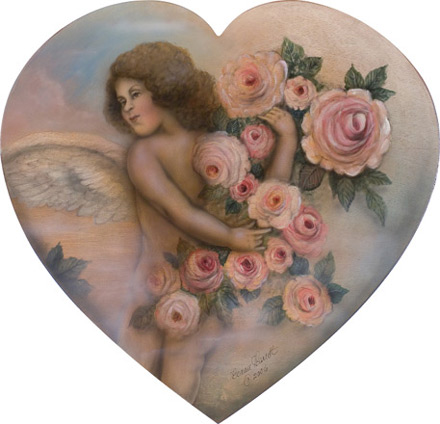 Cherub In Heart - A Valentine's Decoration & Display from Cottages and Gardens