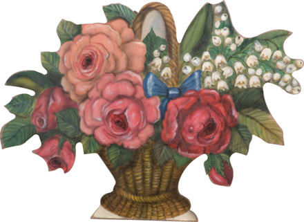 Flower Basket - A Storybook Character Decoration & Display from Cottages and Gardens