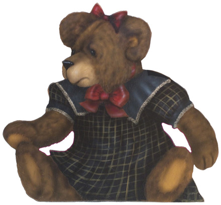 Girl Bear  - A Storybook Character Decoration & Display from Cottages and Gardens