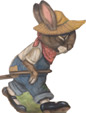 Rabbit Pulling Cart - An Easter Decoration & Display from Cottages and Gardens