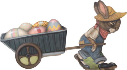 Rabbit Pulling Cart - An Easter Decoration & Display from Cottages and Gardens