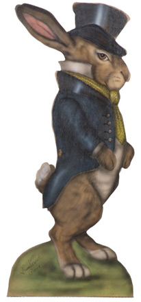 Rabbit With Top Hat - An Easter Decoration & Display from Cottages and Gardens