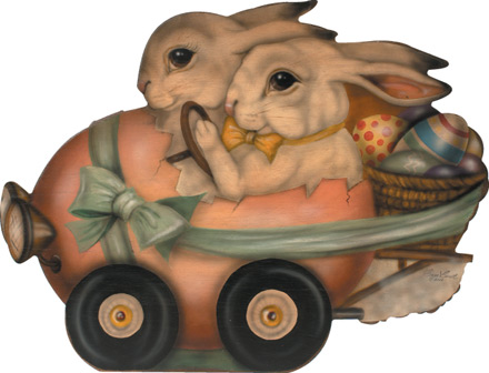 Roadster Rabbits - An Easter Decoration & Display from Cottages and Gardens