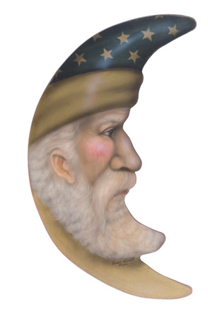 Santa Face Crescent - A Christmas Decoration & Display from Cottages and Gardens