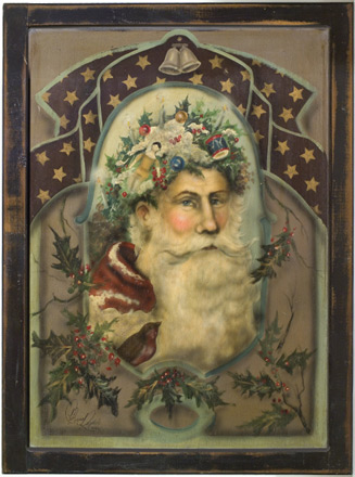 Santa Face With Frame - A Christmas Decoration & Display from Cottages and Gardens