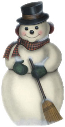 Snowman With Plaid Scarf -  A Christmas Decoration & Display from Cottages and Gardens