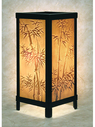 Bamboo  Luminaire - A Porcelain Lithophane from The Porcelain Garden