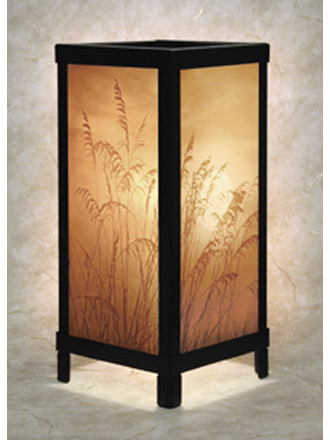 Golden Sunset Luminaire - A Porcelain Lithophane from The Porcelain Garden