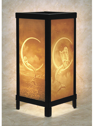 Mermaids  Luminaire - A Porcelain Lithophane from The Porcelain Garden