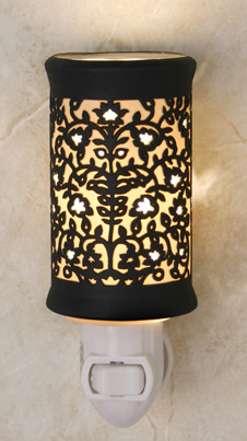Venice Silhouette Night Light - A 360 Degrees Etched Translucent Porcelain Lithophane Night Light from Cottages and Gardens / The Porcelain Garden