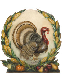 Harvest Turkey Thanksgiving Display, a Boardwalk Originals from Cottages and Gardens