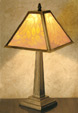Leaves Mission Lamp - A  Porcelain Lithophane Table Lamp from The Porcelain Garden
