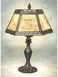 Scenic Landscapes Six Panel Lamp - A  Porcelain Lithophane Table Lamp from The Porcelain Garden